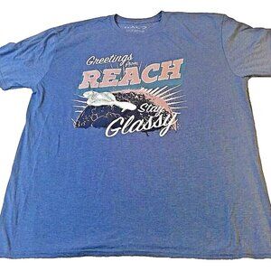Lootgaming Halo Reach T Shirt XXL Blue Greetings From Reach Stay Glassy 2017